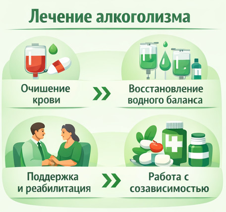 лечение алкоголизма в Глазове этапы